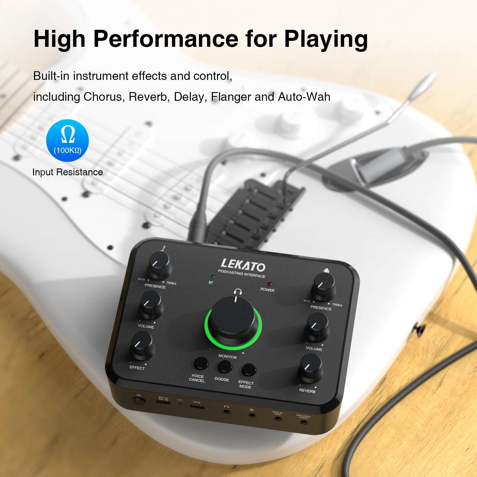 Lekato LP-1 Recording Streaming Podcast USB Audio Interface