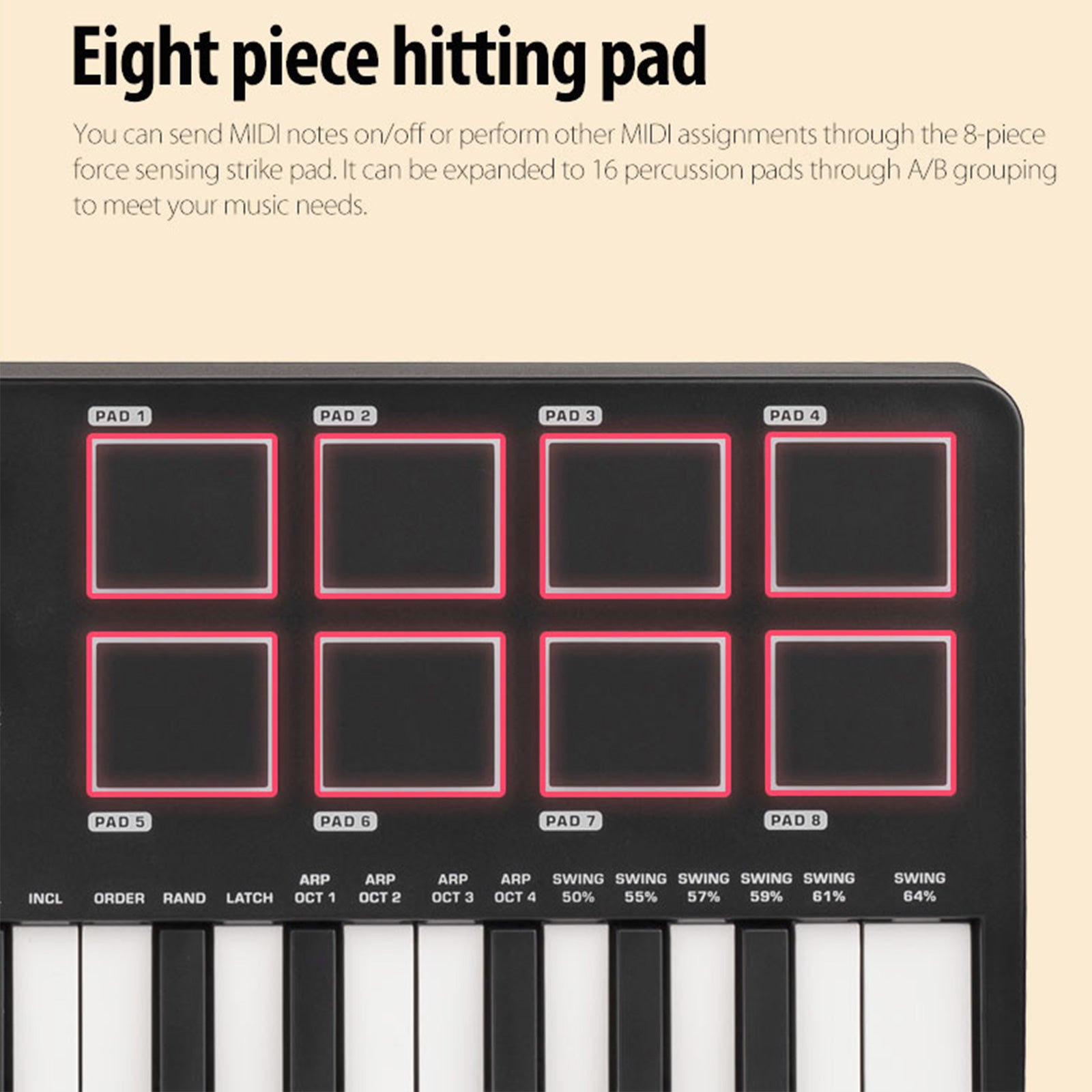 KOKKO KB-25 MIDI-Keyboard-Controller MINI-Mixer