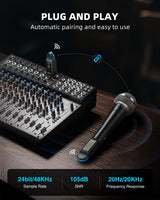 LEKATO MW-20 2.4G Wireless XLR Microphone Systems