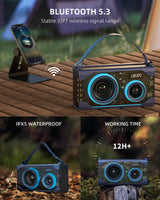LEKATO A3 HD Stereo Sound 25W Transparent Bluetooth Speaker