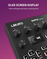 LEKATO EMP-16 MIDI-Controller-Pad Bluetooth Beat Maker Machine Drum Pad 