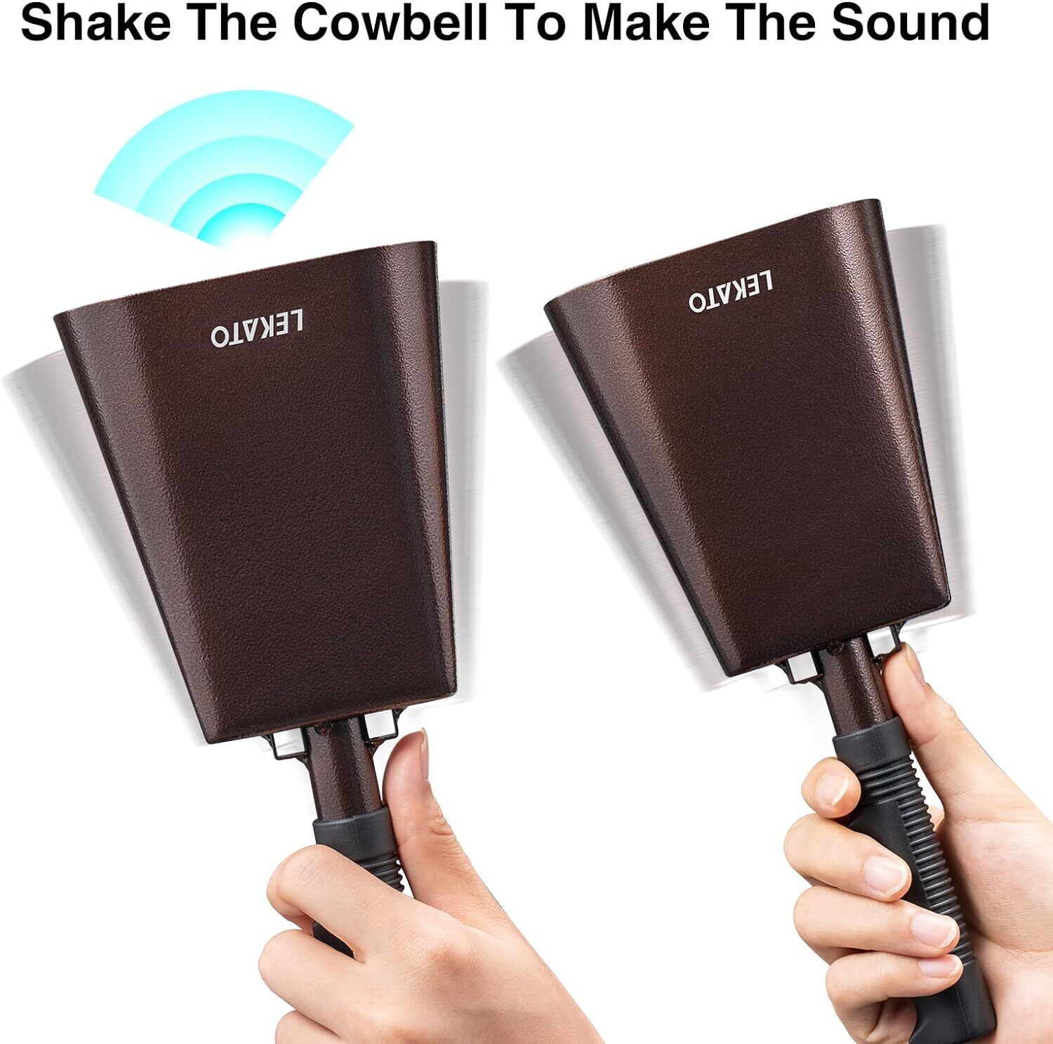 LEKATO 10" Cow Bell Cowbell For Football Games Party Concert Graduations School - LEKATO - Buy Musical Instruments, Pedals, Wireless, Drum, Pro Audio & More