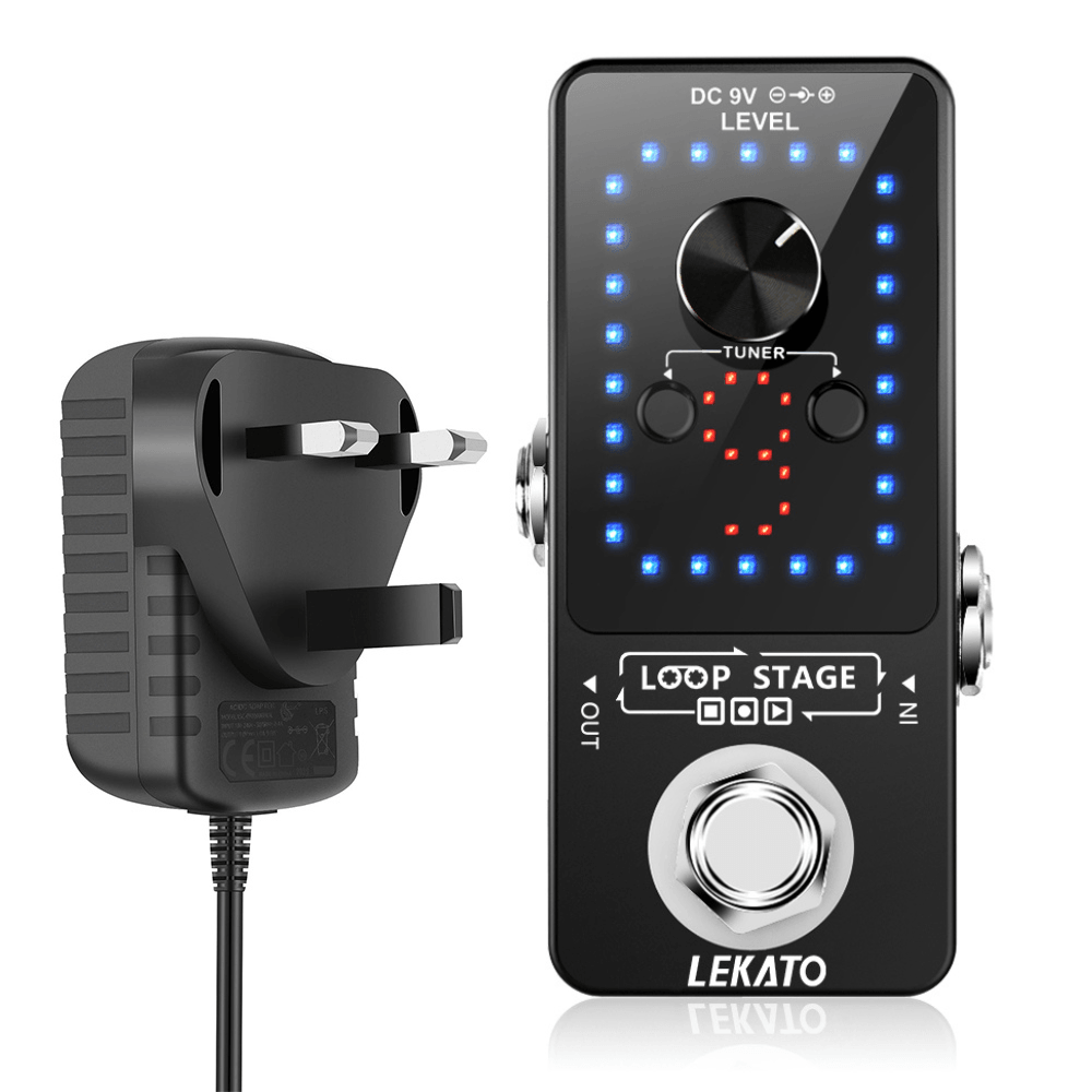 LEKATO Guitar Effect Pedal Looper 9 Loops 40 Mins - LEKATO - Buy Musical Instruments, Pedals, Wireless, Drum, Pro Audio & More