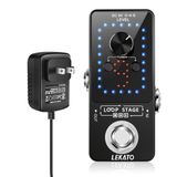 LEKATO Guitar Effect Pedal Looper 9 Loops 40 Mins - LEKATO - Buy Musical Instruments, Pedals, Wireless, Drum, Pro Audio & More