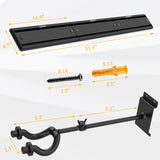 LEKATO Guitar Hangers Adjustable String Swing Bass 5p Wall Mount Bracket Safety - LEKATO-Best Music Gears And Pro Audio