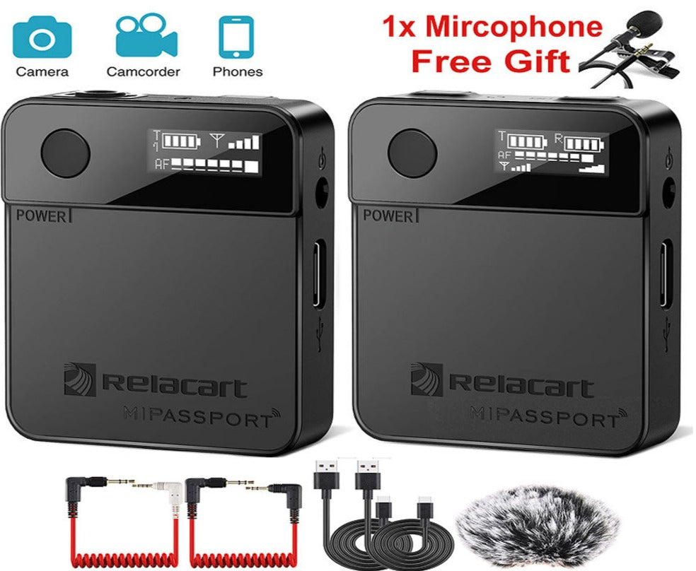 2.4G Wireless Lavalier Microphone System (US STOCK Only) - LEKATO-Best Music Gears And Pro Audio