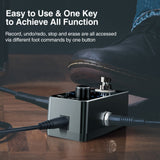 Lekato Guitar Effect Pedal Looper 3 Slot 18 Mins Loop Black - LEKATO-Best Music Gears And Pro Audio