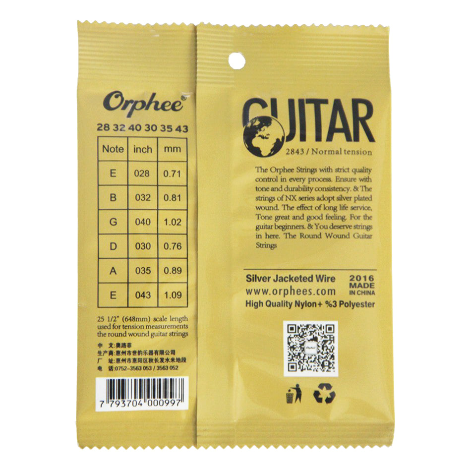 10-PACKS Orphee Series NX36 Strings Classical Guitar Strings (.028-.043) Normal - LEKATO-Best Music Gears And Pro Audio
